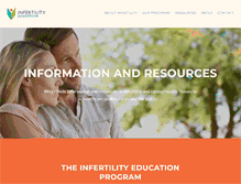 Tablet Screenshot of infertilityeducation.org